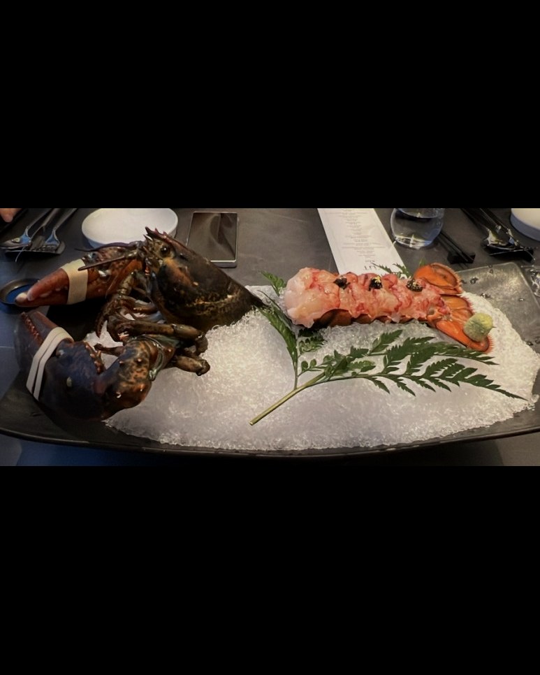 Lobster Sashimi with Caviar